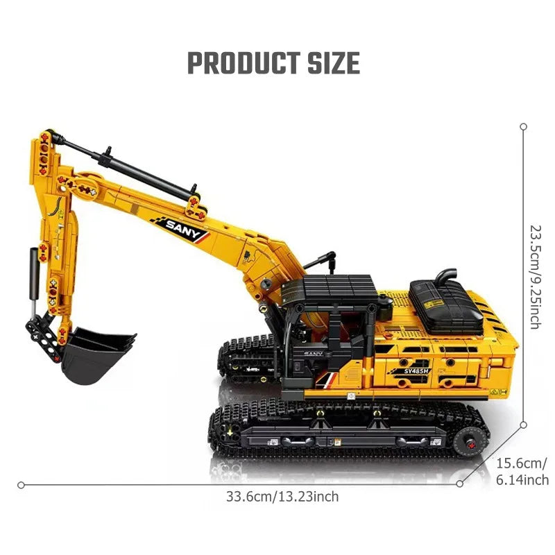 Excavator Building Blocks – 1022PCS Construction Vehicle STEM Set