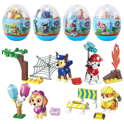 Rescue Dog Building Blocks Set – 4PCS Cartoon Hero Squad Toys