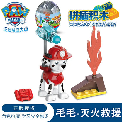 Rescue Dog Building Blocks Set – 4PCS Cartoon Hero Squad Toys