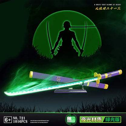 Samurai Sword Building Blocks Ninja Blade Katana Japanese Anime Butterfly Nichirin Knife Bricks MOC Children Toys for Adult Gift