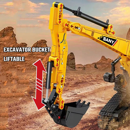 Excavator Building Blocks – 1022PCS Construction Vehicle STEM Set