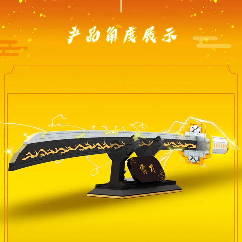 Lightning Katana Building Blocks – Electric Samurai Sword Model
