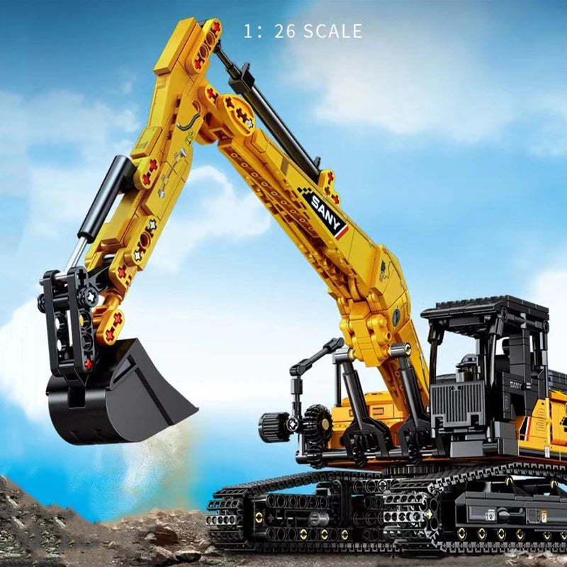 Excavator Building Blocks – 1022PCS Construction Vehicle STEM Set
