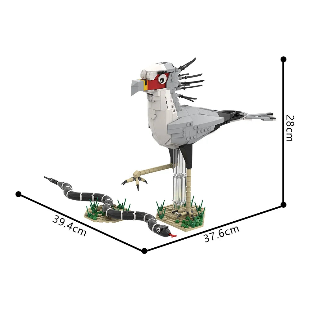 Black Raven Building Blocks – Gothic Bird Display Model (359 PCS)