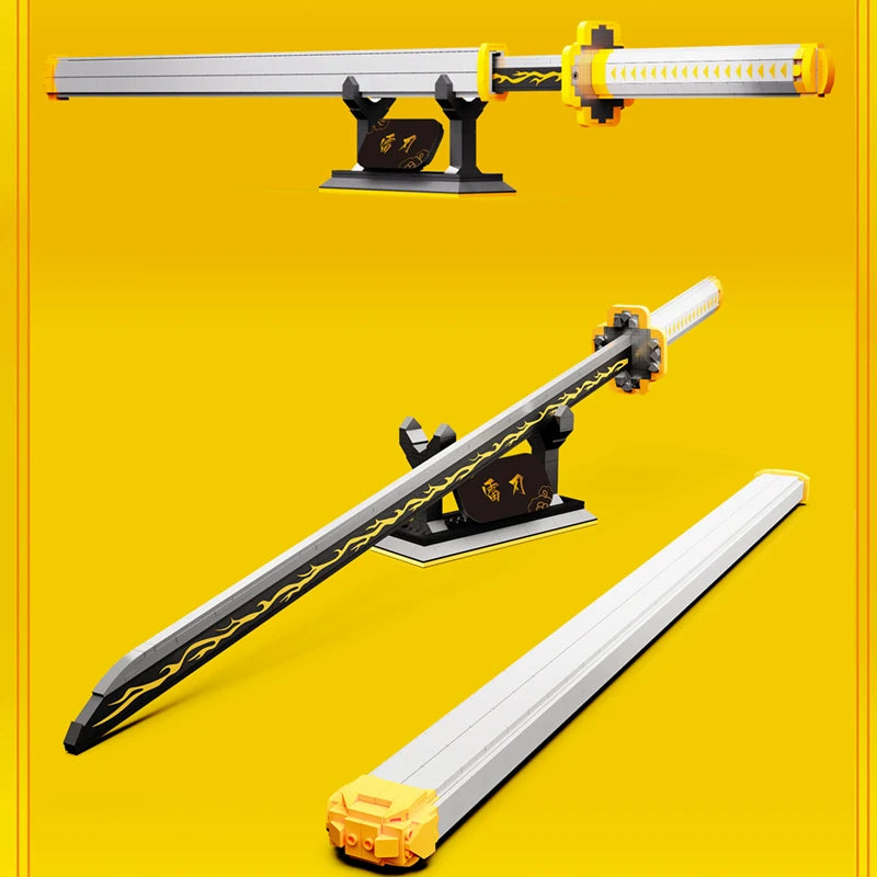Lightning Katana Building Blocks – Electric Samurai Sword Model