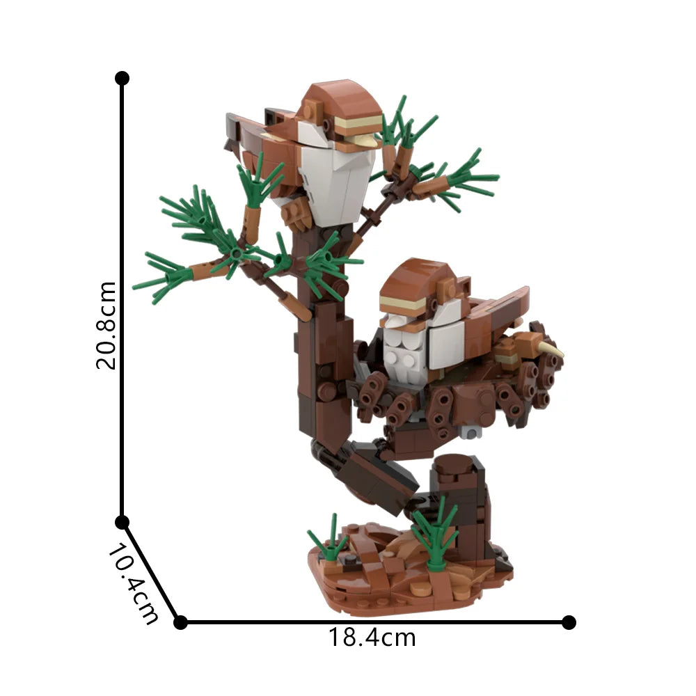 Black Raven Building Blocks – Gothic Bird Display Model (359 PCS)