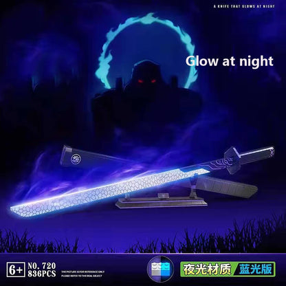 Samurai Sword Building Blocks Ninja Blade Katana Japanese Anime Butterfly Nichirin Knife Bricks MOC Children Toys for Adult Gift